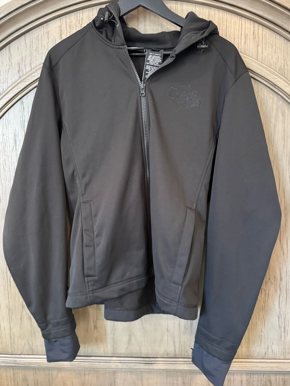 Harley-Davidson Black Softshell Zip-Up Jacket